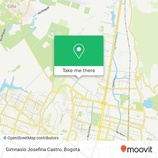 Gimnasio Josefina Castro map