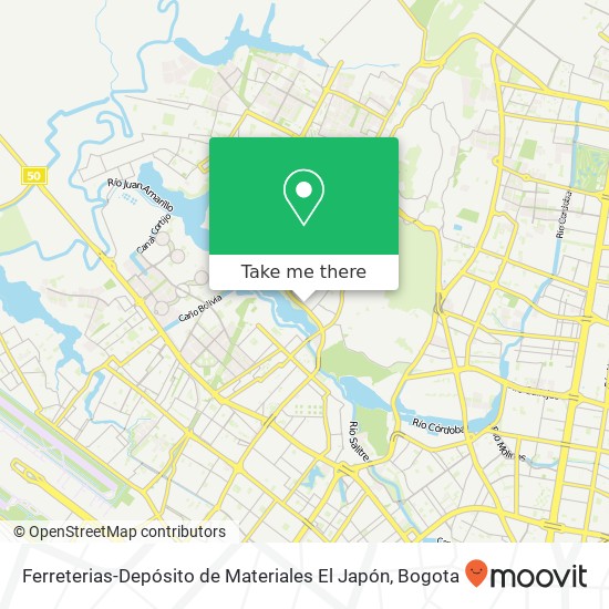Ferreterias-Depósito de Materiales El Japón map
