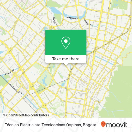 Técnico Electricista-Tecnicocinas Ospinas map