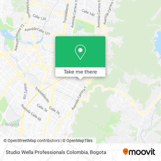 Studio Wella Professionals Colombia map