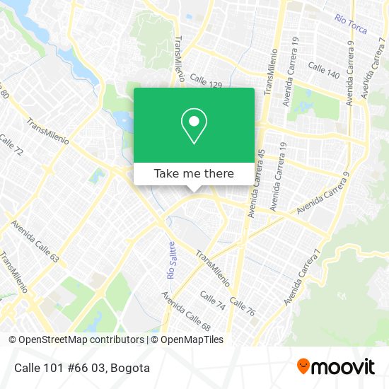 Mapa de Calle 101 #66 03