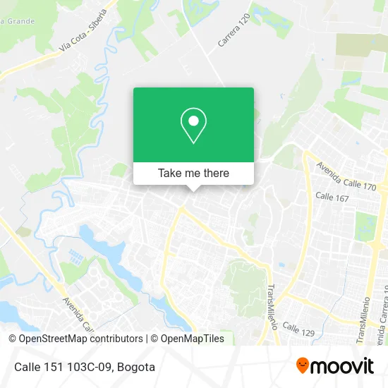 Calle 151 103C-09 map