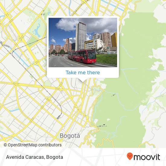 Avenida Caracas map