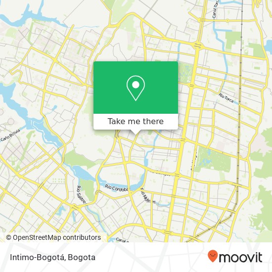 Intimo-Bogotá map
