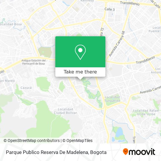 Parque Publico Reserva De Madelena map