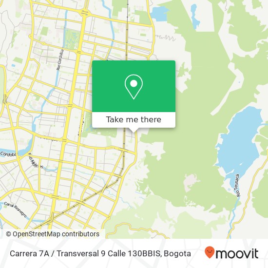 Mapa de Carrera 7A / Transversal 9 Calle 130BBIS