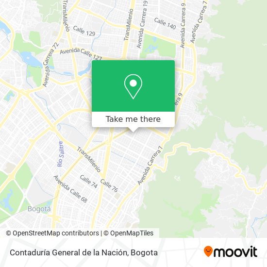 Mapa de Contaduría General de la Nación