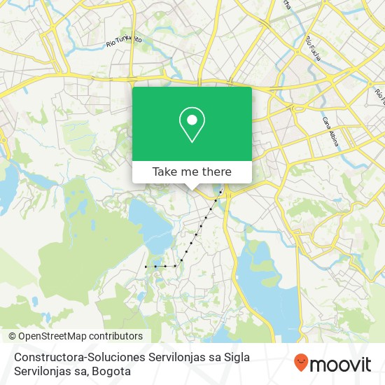 Mapa de Constructora-Soluciones Servilonjas sa Sigla Servilonjas sa