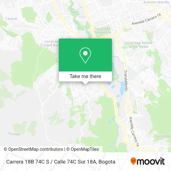 Carrera 18B 74C S / Calle 74C Sur 18A map