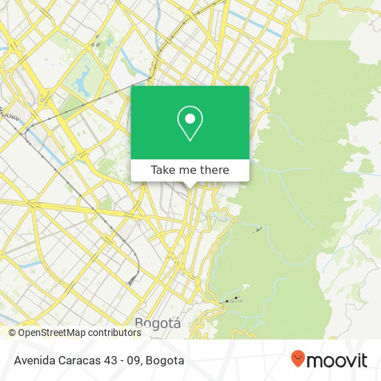 Avenida Caracas 43 - 09 map