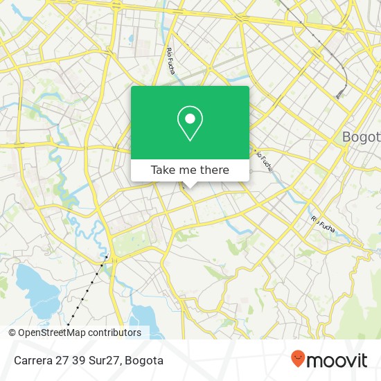 Mapa de Carrera 27 39 Sur27