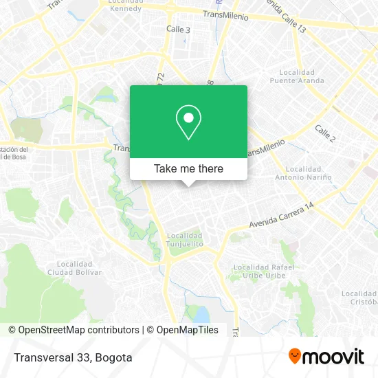 Mapa de Transversal 33