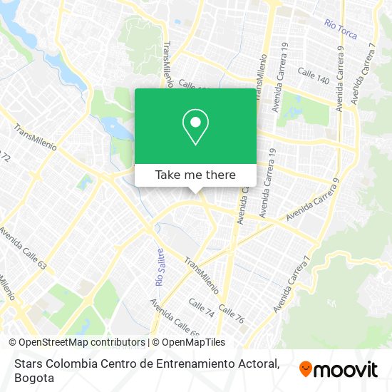 Stars Colombia Centro de Entrenamiento Actoral map