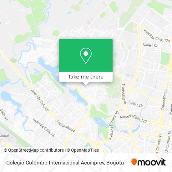 Colegio Colombo Internacional Acoinprev map