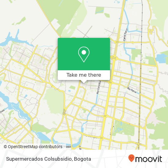 Supermercados Colsubsidio map