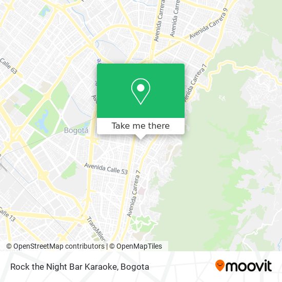Rock the Night Bar Karaoke map