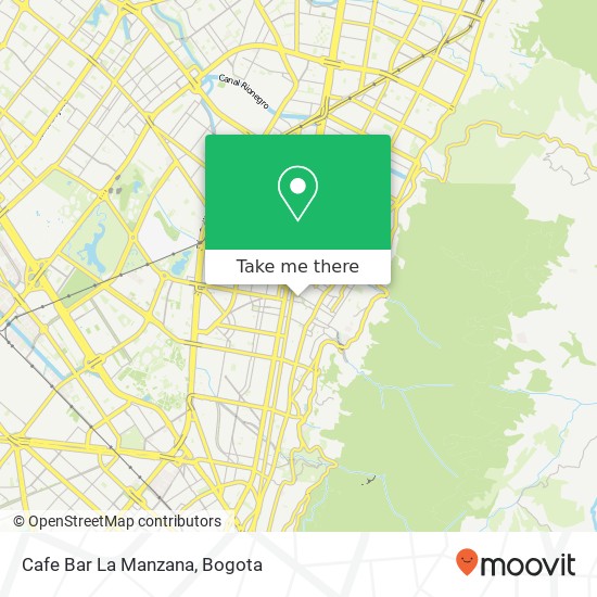 Cafe Bar La Manzana map