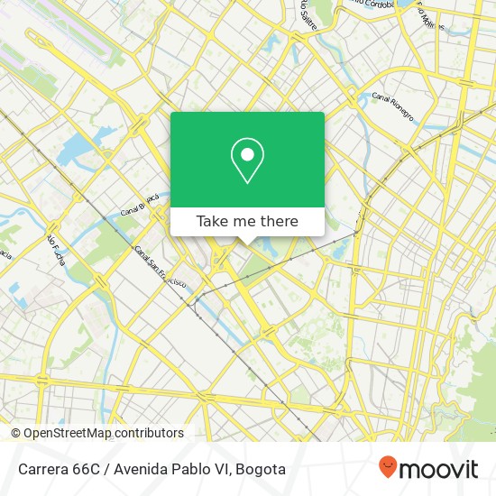 Carrera 66C / Avenida Pablo VI map