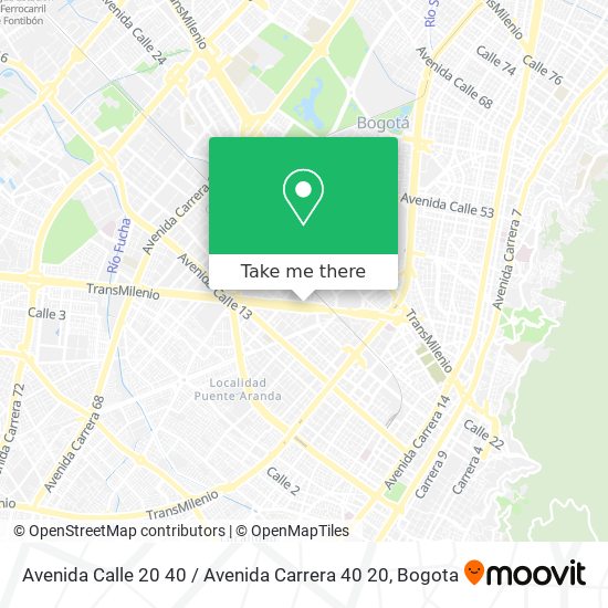Avenida Calle 20 40 / Avenida Carrera 40 20 map