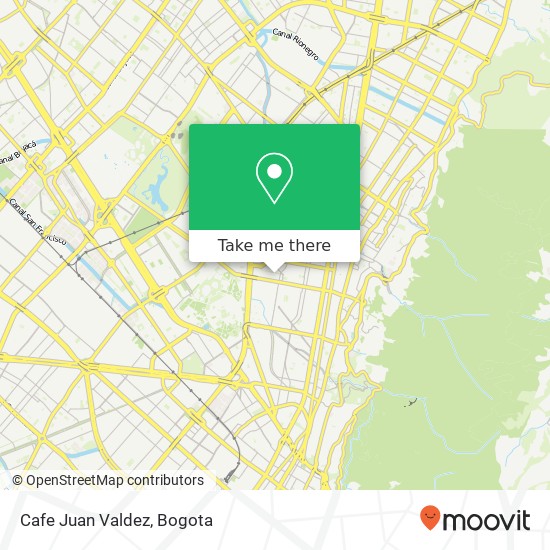 Cafe Juan Valdez map