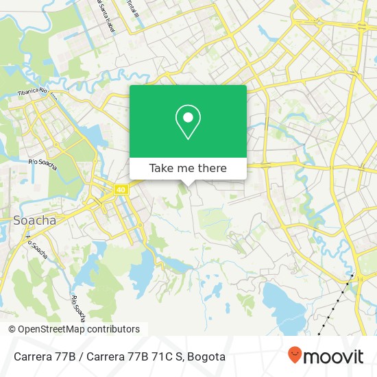 Mapa de Carrera 77B / Carrera 77B 71C S