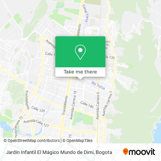 Jardín Infantil El Mágico Mundo de Dimi map