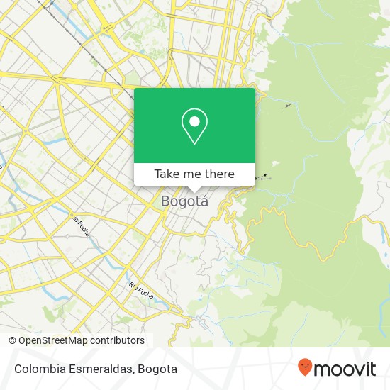 Colombia Esmeraldas map