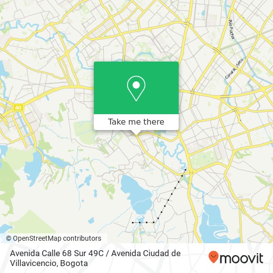 Avenida Calle 68 Sur 49C / Avenida Ciudad de Villavicencio map