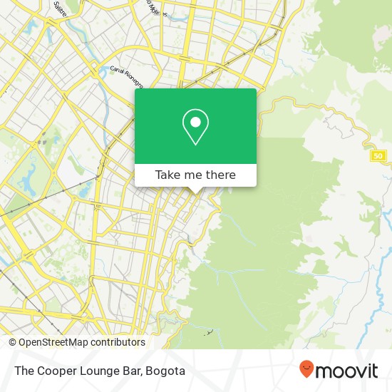 The Cooper Lounge Bar map