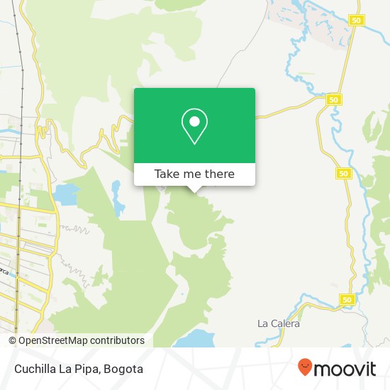 Cuchilla La Pipa map