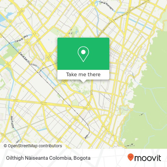 Oilthigh Nàiseanta Colombia map