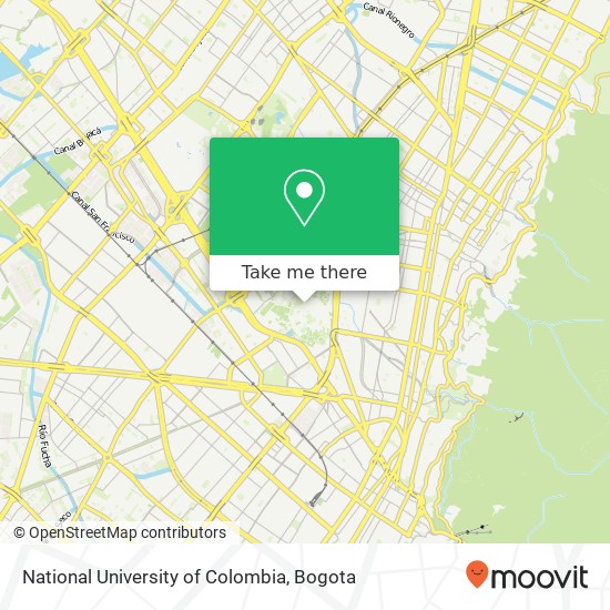 Mapa de National University of Colombia