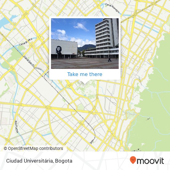 Ciudad Universitária map