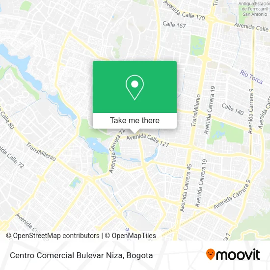 Centro Comercial Bulevar Niza map