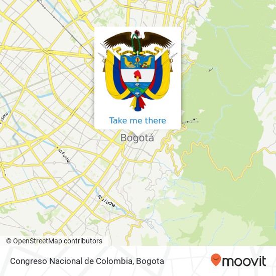 Congreso Nacional de Colombia map