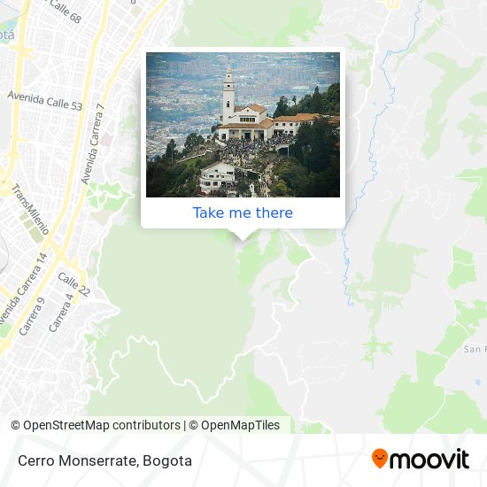 Cerro Monserrate map