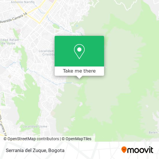Serranía del Zuque map