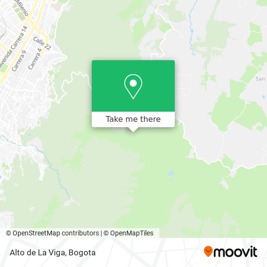 Alto de La Viga map