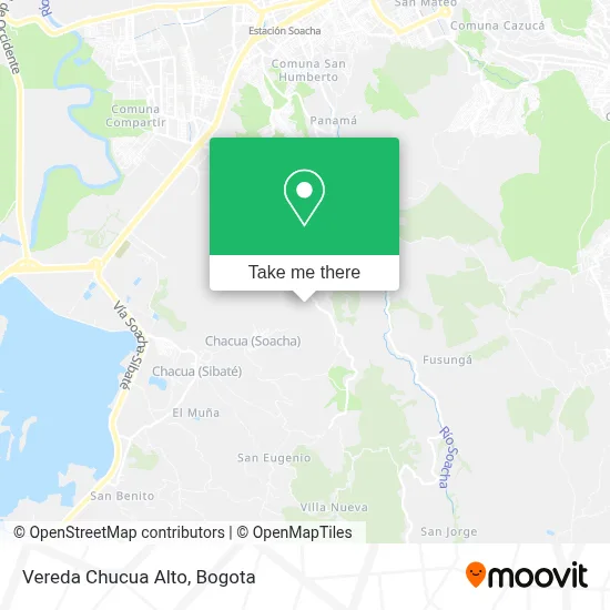 Vereda Chucua Alto map