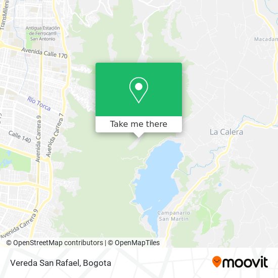 Vereda San Rafael map