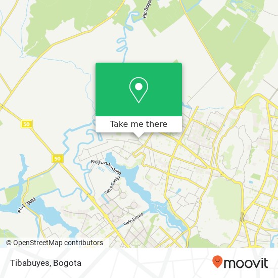 Tibabuyes map