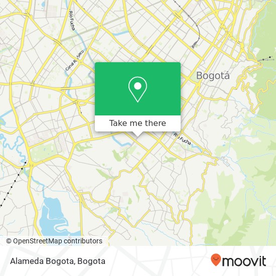Alameda Bogota map