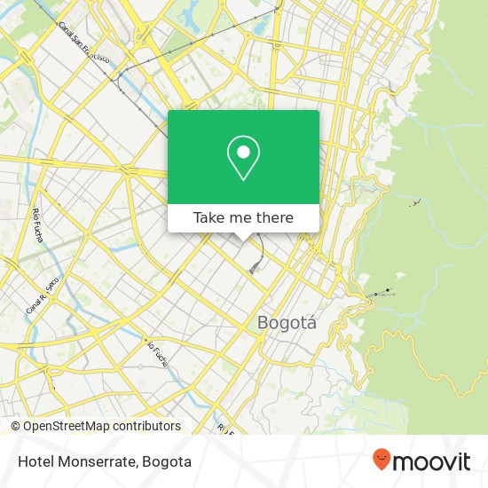 Hotel Monserrate map