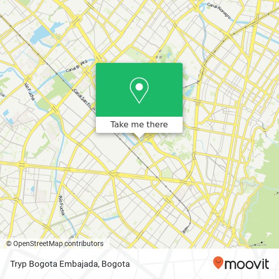 Tryp Bogota Embajada map
