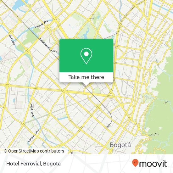 Mapa de Hotel Ferrovial