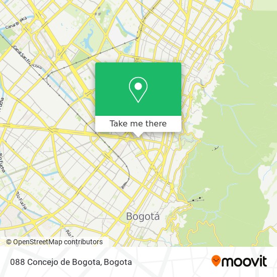 088 Concejo de Bogota map