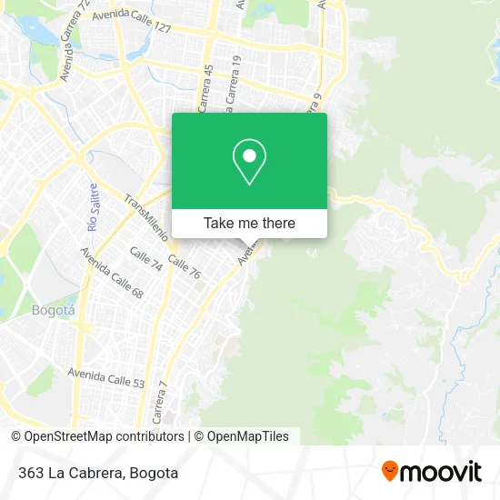 363 La Cabrera map