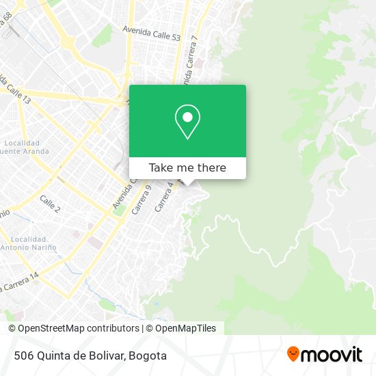 506 Quinta de Bolivar map