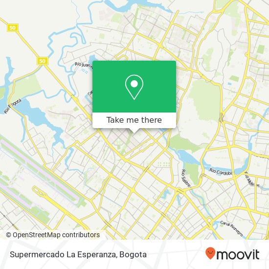 Mapa de Supermercado La Esperanza