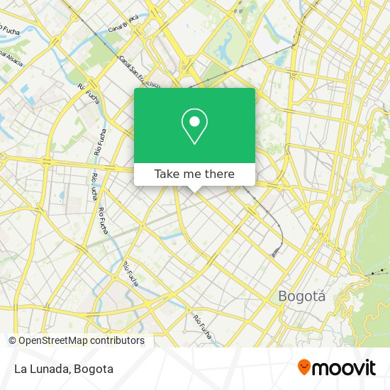 La Lunada map